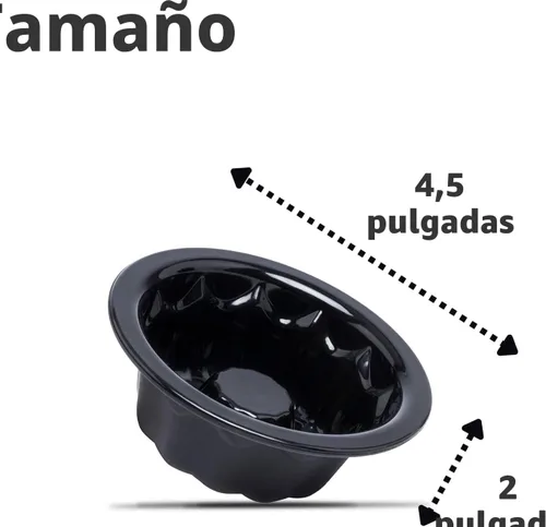 Vista 2 de Findful Paquete de 25 mini moldes para hornear – Moldes de silicona de 4 pulgadas para moldes de flan – Molde reutilizable para pasteles