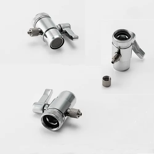 Vista 3 de Adaptador de grifo Válvula desviadora Filtro de agua de encimera 3/8 ODTube Tubo de repuesto Adaptador de pieza con conector M22 X M24, cuerpo