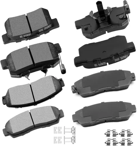 Vista 10 de cciyu - Juego de pastillas de freno de cerámica profesionales delanteras - Para Geo Prizm (1993-1997), Toyota Camry (1992-2001), Celica (1994-1997)
