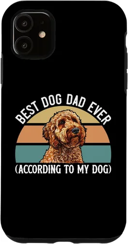 Vista 8 de Best Dog Dad Ever According to My Goldendoodle Funny Doodle Case for iPhone 17