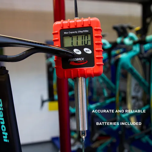 Vista 5 de Feedback Sports Escala digital de bicicletas alpinas/mochileros/engranajes (rojo, 55.1 lbs)