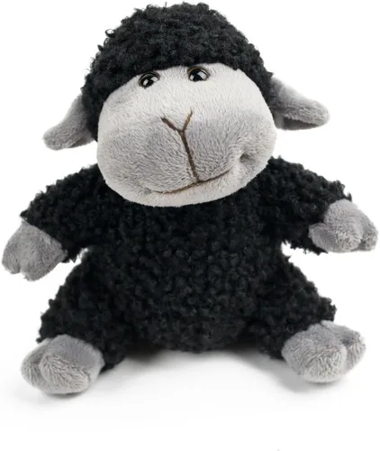 Vista 10 de Peluche de cordero de oveja, suave y lindo juguete de peluche de cordero negro, juguetes de peluche de ovejas para niños, regalos para niños