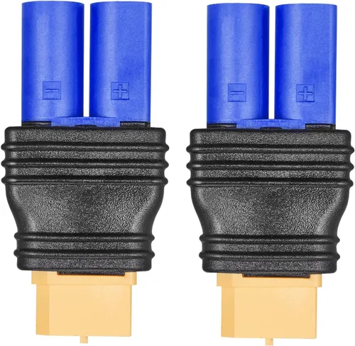 Vista 13 de EC3 conector macho a EC5 hembra conector adaptador para RC Lipo batería EC3 a EC5 adaptador (2 unidades)