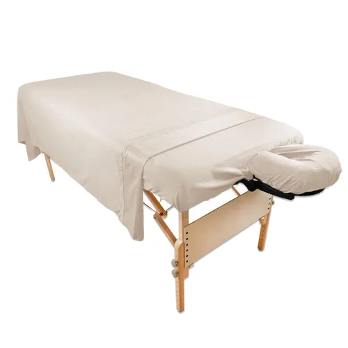 Vista 11 de Body Linen - Juego de sábanas de microfibra para masaje Tranquility, juego de sábanas de microfibra ligeras y duraderas, resistentes a las manchas