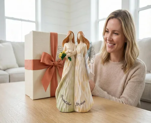 Vista 6 de Regalos de cumpleaños para mejores amigas para mujeres, figuras para hermanas para decoraciones de fiesta de cumpleaños, regalos para hermanas