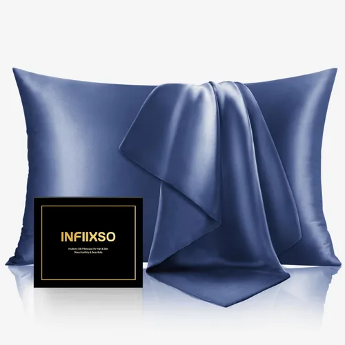 Vista 71 de INFIIXSO Funda de almohada de seda de morera, para cabello y piel, tamaño estándar, cremallera oculta, 20 x 26 pulgadas, suave y refrescante
