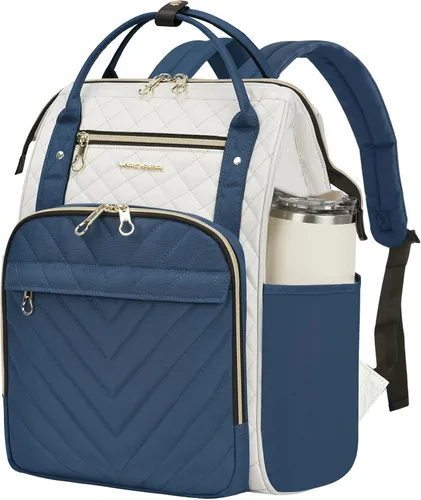 Vista 14 de KROSER Mochila para laptop de 17 pulgadas, elegante mochila de trabajo