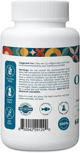 Vista 2 de Pattern Wellness Omega 3 cápsulas blandas - 60 cápsulas blandas