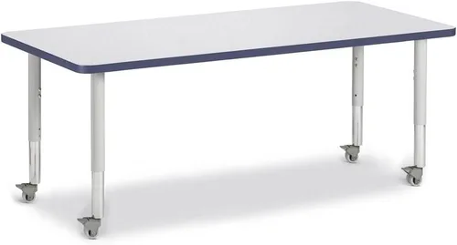 Vista 39 de Jonti-Craft Berries 6478JCM180 - Mesa de actividades rectangular, altura M (20-31 pulgadas de altura ajustable, móvil), 24 x 36 pulgadas