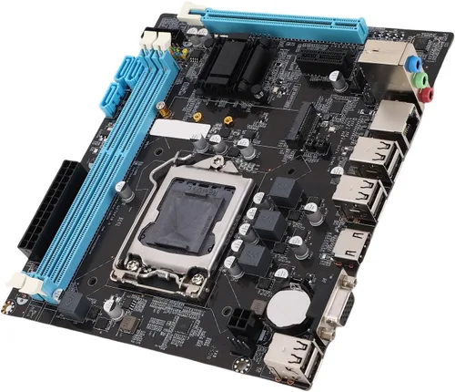 Vista 9 de H61 LGA1155 Placa base, DDR3 Micro ATX placa base de computadora para LGA1155 Socket I3 I5 I7, placa base para juegos para CPU serie, M.2 NVMe NGFF