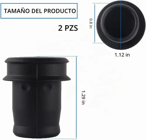 Vista 2 de 2 fundas para encendedor de cigarrillos de automóvil, tapa de enchufe negra impermeable y antipolvo, cubierta universal de 0.78 pulgadas, accesorios