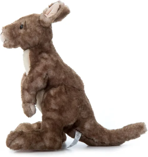 Vista 4 de The Petting Zoo Peluche de canguro de peluche, regalos para niños, animales salvajes del zoológico Onez, juguete de peluche canguro, 12 pulgadas