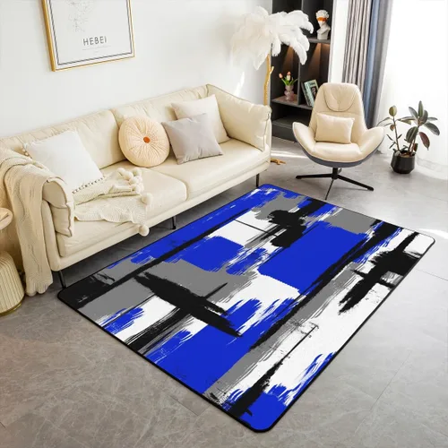 Vista 24 de Feelyou Tapete de jacquard para interiores para niños y niñas, 3 x 5, patrón floral, alfombra de sala de estar, alfombra de decoración floral ultra