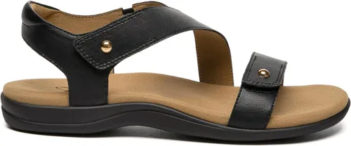 Vista 3 de Athlefit Sandalias ortopédicas cómodas para mujer con soporte de arco ajustable para caminar sandalias ortopédicas casuales