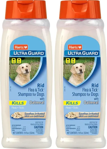 Vista 9 de Shampoo para perros Hartz UltraGuard contra pulgas y garrapatas con avena, botella de 18 onzas