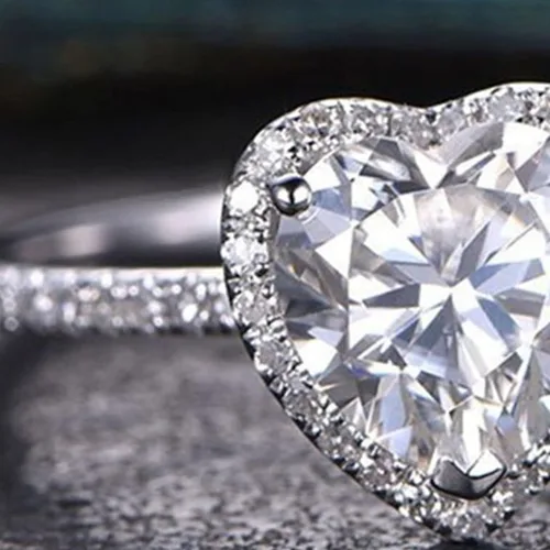Vista 11 de Iumer - Anillo de zircón de dos piezas con incrustaciones de diamantes de imitación artificiales para mujer, talla 6-10.