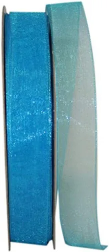 Vista 125 de Reliant Ribbon 25621-053-09C Cinta transparente de gasa, 1-1/2 pulgadas x 100 yardas, azul