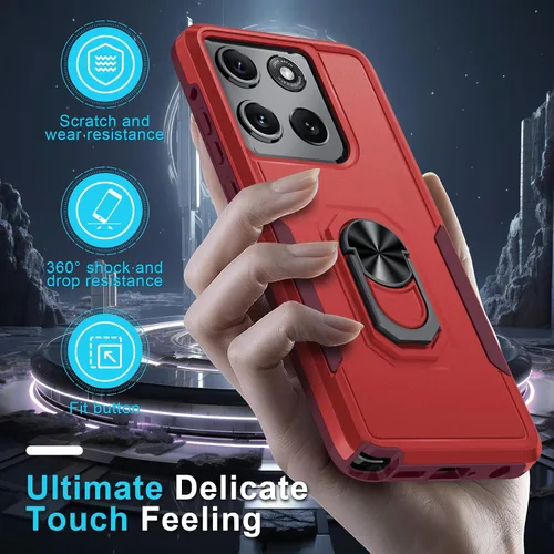 Vista 6 de Funda diseñada para Motorola Moto G Stylus 5G 2025/2026 con soporte