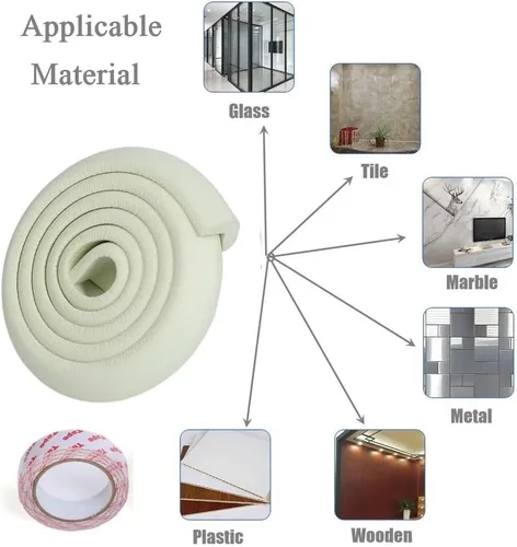 Vista 99 de Protectores de espuma compatibles con anclaje de pared para muebles, protectores de espuma para paredes, protectores de esquina con funciones