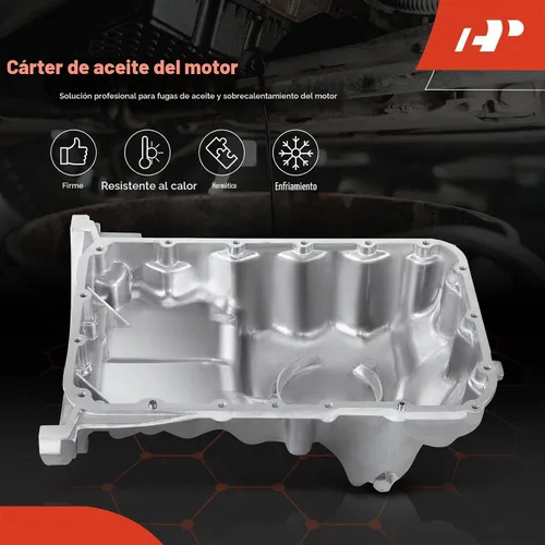 Vista 3 de A-Premium Cárter de aceite de motor con tapón de drenaje compatible con Acura MDX 2003-2006 y Honda Odyssey 2007-2010, Pilot Ridgeline 2006-2008