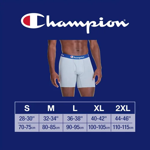 Vista 8 de Champion Men's Underwear Boxer Briefs, Everyday Active, Lightweight Stretch, Multi-Pack