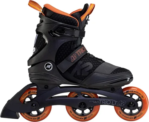 Vista 2 de K2 Trio LT 100 Negro Naranja Hombres Urban Patines En Línea