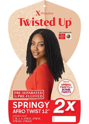 Vista 2 de Outre Xpression Twisted Up Springy Afro Twist - 12" 1b