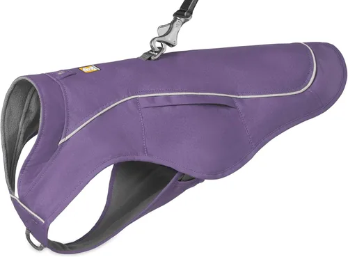 Vista 10 de Ruffwear, Combo de arnés y chaqueta Overcoat Fuse para perros, Naranja Canyonlands, Mediano Púrpura (Purple Sage)