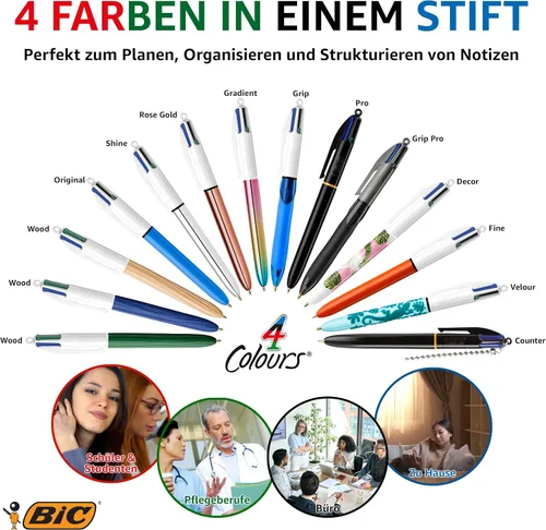 Vista 4 de BIC 4 COLORES PRO SURTIDOS 902129 PK12