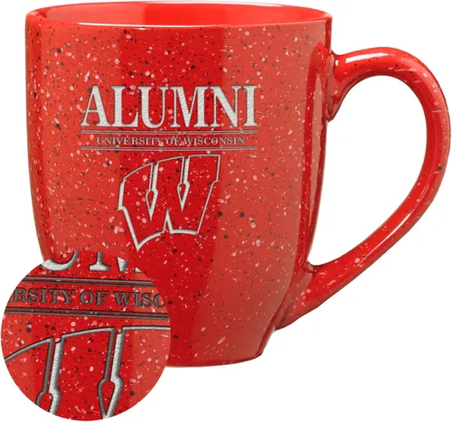 Vista 138 de Rico Industries NCAA Illinois Fighting Illini Alumni - Taza de café de cerámica moteada grabada con láser de 16 onzas