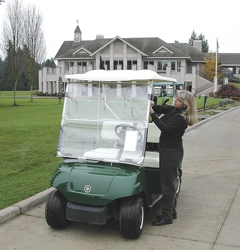 Vista 2 de Proactive Sports CartShield - Parabrisas portátil para carrito de golf, ajuste universal