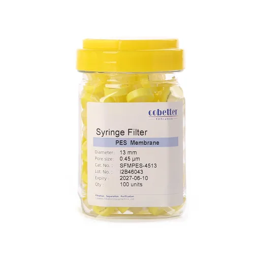 Vista 10 de Paquete de 100 Filtros de Jeringa PTFE para Laboratorio Filtros de Filtración Hidrofóbica Tamaño de Poro 0.22μm Diámetro 13mm No estéril Rojo