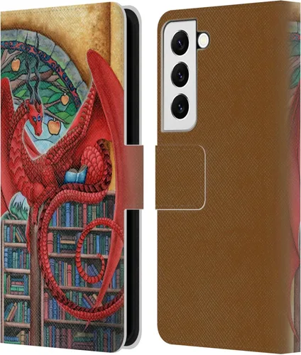 Vista 351 de Head Case Designs Officially Licensed Carla Morrow Galactic Entrancement Dragons Leather Wallet Case Compatible with Samsung Galaxy A07 4G
