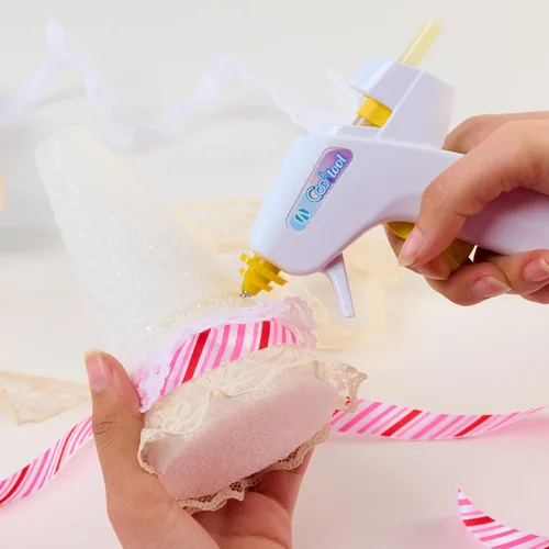 Vista 7 de Kit de herramientas de AdTech Cool Tool con pistola de pegamento de baja temperatura, blanco - Apto para niños, seguro para manualidades