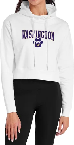 Vista 12 de Campus Lab Sudadera con capucha para mujer universitaria con licencia oficial de la colección Varsity White