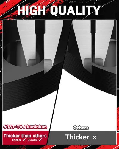 Vista 4 de Richeer Kit de elevación de nivelación de 1.5 pulgadas compatible con Tacoma 2005-2023 2003-2024 4 Runner, kit de elevación de nivelación apto