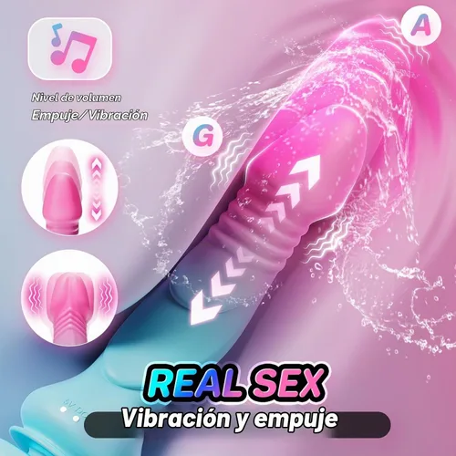 Vista 2 de Adults Sex Toys Realistic Thrusting & Vibrating Dildo Vibrator for Women