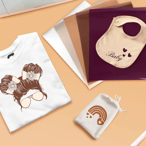 Vista 6 de Vinilo de transferencia de calor 3D de transferencia de calor, vinilo HTV para camisetas, sombreros, almohadas, sudaderas con capucha, suministros