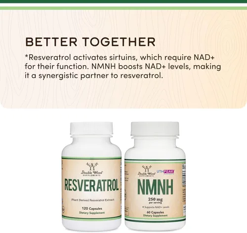 Vista 5 de Suplemento de resveratrol de 500 mg por porción, 120 cápsulas