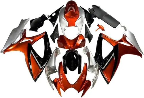 Vista 32 de Kit completo de carenado de inyección para Suzuki GSXR600 GSXR750 2006 2007 K6 06 07 GSXR 600 GSXR 750 GSX-R600 GSX-R750 motocicleta ABS plásticos