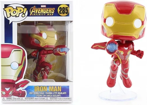 Vista 2 de POP Marvel: Avengers Infinity War - Figura de vinilo de Iron Man Funko (paquete con funda protectora de caja compatible)