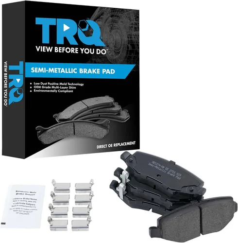 Vista 48 de TRQ Pastillas de freno delanteras semi metálicas compatibles con Ford Expedition 2018-2021 F-150 2018-2020 Lincoln Navigator 2018-2022