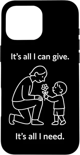 Vista 19 de Child Giving Flower to Parent Minimal Symbolic Love Design Case for iPhone 16