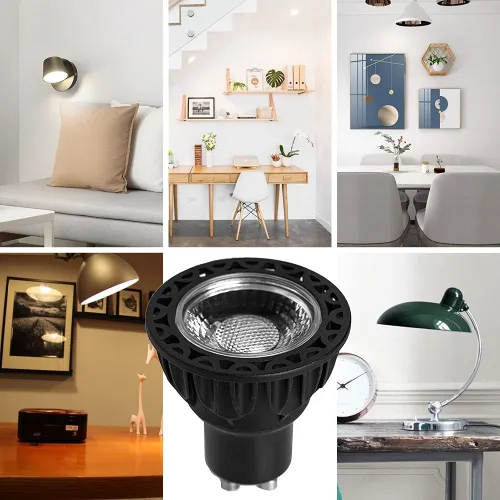 Vista 6 de Bombillas LED GU10 regulables, lámparas halógenas de 50 W equivalentes a luz blanca cálida de 2700 K, 6 W 500 lm de repuesto para iluminación