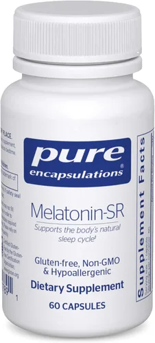 Vista 8 de Pure Encapsulations Melatonina-SR - Melatonina de liberación prolongada - Apoya el sueño reparador* - Suplemento para dormir - Sin gluten y vegano