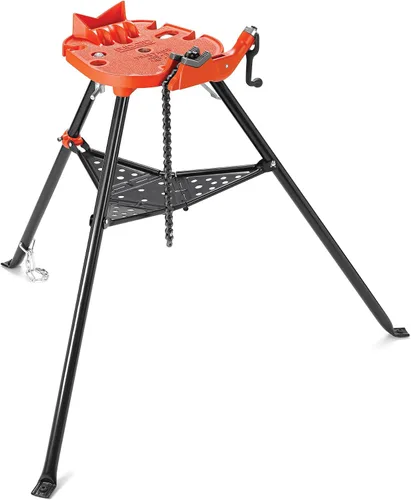 Vista 2 de RIDGID 36273 460-6 TRISTAND Tornillo de cadena y RIDGID 10883 modelo 418 engrasador con aceite de corte de rosca prémium