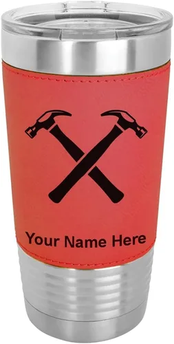 Vista 17 de LaserGram Personalized 20oz Tumbler, Hammers (Baseball Style)