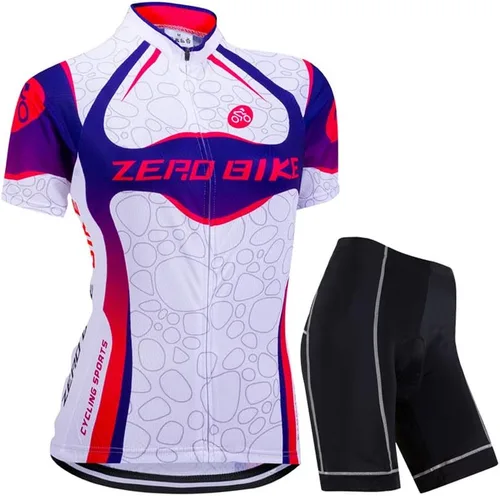Vista 68 de Jersey de ciclismo para mujer, de manga corta, secado rápido, transpirable, para montaña.