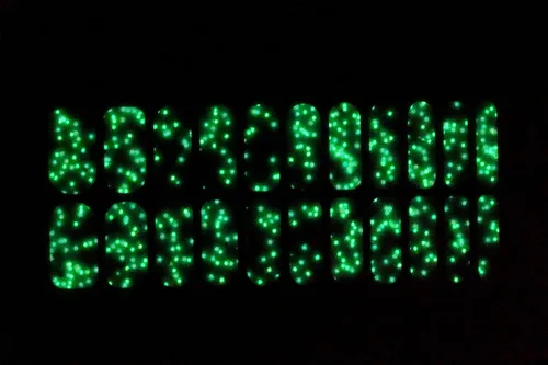 Vista 8 de 22 tiras de esmalte de uñas de gel semicuradas de alta calidad con accesorios de aplicación (confeti brillante en la oscuridad)