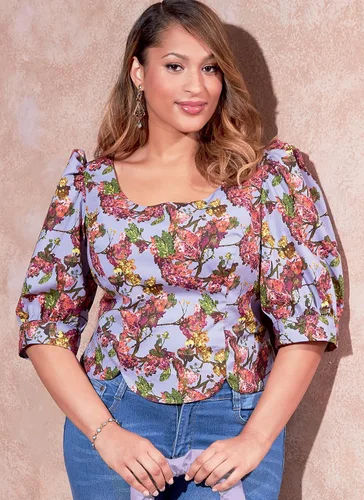 Vista 6 de McCall's Misses/Plus Size TOP/Vest Kit de patrón de costura, multicolor